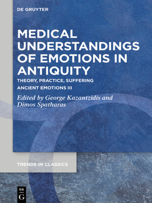 cover image of Medical Understandings of Emotions in Antiquity
